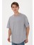 Erkek Gri Melanj Tişört Basic 50305988-VR086 2