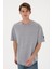 Erkek Gri Melanj Tişört Basic 50305988-VR086 4
