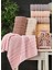 6lı El Havlu Seti 50X85 Hobby (Mor-Somon-A.kahve-Bej-Kahverengi-Pembe) 1
