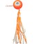S.F. Melek Gözü Jig 150g Turuncu Uv - 0/3 No Paslanmaz Iğne - Uv Glow Saçak 1