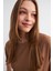 Kadın Camel Bisiklet Yaka Kısa Kollu T-Shirt Pantolonlu Krinkıl Takım 4