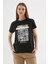 Baskılı T-Shirt Siyah 1