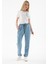 Beli Bağlamalı Lastikli Tencel Denim Pantolon A.mavi 1