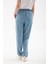 Beli Bağlamalı Lastikli Tencel Denim Pantolon A.mavi 4