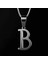 925 Ayar Gümüş Kolye Harf B SM2687 1