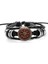 Stil 14 Vegvisir Viking Pusula Deri Bileklik Vintage Üçlü Kuzey Runları Odin Desen Cam Bilezikler Erkek Takı Hediye (Yurt Dışından) 3