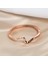 56-58MM Tarzı Gül Altın Rengi Yüksek Trendli Kadınlar Için Rose Gold Renkli Büyüleyici Jeometrik Düzensiz Dalgalı Açılı Bilezik Bilezik (Yurt Dışından) 1