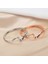 56-58MM Tarzı Gül Altın Rengi Yüksek Trendli Kadınlar Için Rose Gold Renkli Büyüleyici Jeometrik Düzensiz Dalgalı Açılı Bilezik Bilezik (Yurt Dışından) 4