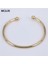 75 mm Tarzı Altın Rengi Fabrika Paslanmaz Çelik Altın Renk Ayarlanabilir Açık Man ve Kadın Bilezikler Trendy Basit Bilezikler LH749 (Yurt Dışından) 3