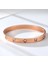 Kadın-Gül-6mm Kadın Erkek Sevgili Bilezikler ve Bilezikler Için Lüks Kristal Bilezikler Paslanmaz Çelik Pulseiras Feminina Takı (Yurt Dışından) 4