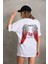 AYDOGANTICARET44 Unisex Baskılı Oversize T-Shirt - Beyaz 2