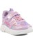 Lila Pembe Cırtlı Fileli Hafif Kız Çocuk Spor Ayakkabı 2320 F 3