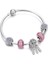 55 mm Tarzı B357 Lüks Kendin Yap Boncuk Gül Altın Kristal Bilezik ve Bilezik Kadın Kalp Arı Boncuklu Bileklikler Zincirli Bayan Pulsera Takı (Yurt Dışından) 1