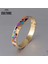 PCSZK1026-A Kadınlar Için Yeni Moda Paslanmaz Çelik Açık Bilezik Altın Geometrik Renkli Emaye Boyalı Bilezik Düğün Takı (Yurt Dışından) 3
