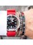 Gül Altın Mavisi 2021 Çelik Hız Göstergeli Bileklikler ve Bilezikler Erkek Bileklik Paslanmaz Çelik Bilezikler Manşet Bilezik Bezel Pulseiras Bijoux (Yurt Dışından) 5