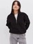 AYDOGANTICARET44 Oversize Yarım Farmuarlı Yakalı Basic Sweatshirt - Siyah 5