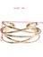 Altın Gül Moda Tel Gümüş Kaplamalı Altın Renk Genişletilebilir Ayarlanabilir Bilezik Kızlar Kadınlar Bayanlar Bohemia Boho Hint Bileziği (Yurt Dışından) 3