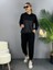 AYDOGANTICARET44 Kadın Uzun Kollu Kapüşonlu Oversize Sweat ve Pantolon Ikili Takım 4