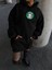 AYDOGANTICARET44 Üç Iplik Penye Uzun Kol Kapşonlu Sweatshirt - Siyah 2