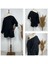 AYDOGANTICARET44 Kadın Kayık Yaka Oversize Asimetrik Bluz ve Şort Iki Iplik Takım 3