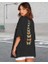 AYDOGANTICARET44 Bisiklet Yaka Baskılı T-Shirt - Siyah 3
