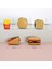 Luxıxı 8 Parça Çocuk Ev Oyuncak Mini Burger Patates Kızartması Batı Mutfak Seti Simülasyon Gıda Modeli (Yurt Dışından) 2