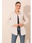 Krem Düz Oversize Uzun Basic Gömlek 3900 1