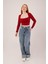 AYDOGANTICARET44 Kare Yaka Basic Bordo Bluz 3