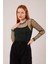AYDOGANTICARET44 Transparan Yeşil Tül Basic Bluz 1