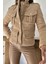 AYDOGANTICARET44 Camel Cepli Yumoş Ceket 3