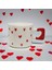 Minimalist 2'li Kırmızı Kalp Desenli El Yapımı Doğal Seramik Kalp Kupa / Mug - Çay & Kahve Fincanı 4