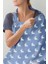 Mono Lapin Royal Blue Müslin Bebek Emzirme Önlüğü 4