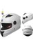 Kask Erkek Dört Mevsim Motosiklet Tam Kask Motosiklet Kadın Kış Sıcak Bisiklet Çift Ayna Güvenlik Kask (Yurt Dışından) 1