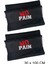 Spor Havlusu Fitness Gym Antrenman Golf Boks 2'li Sporcu Havlusu 30 x 100 cm Nakışlı Pamuklu Siyah 4
