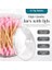 Home Qtip Tutucu, Makyaj Makyaj Düzenleyici Depolama, Kapaklı Şeffaf Plastik Eczacı Kavanozları, Banyo Pamuklu Çubuk Dispenseri, 2 x 10OZ ve 2 x 7OZ, 4'lü Paket, Kahverengi Ahşap Kapaklar, 3