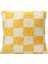 Pop Plaid Dokuma Yastık Sarı 45 x 45 cm 1