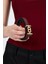 Bordo Ince Gold Toka Detaylı Kemer 410 3