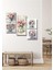 Handmade 5 Parça Ahşap Renkli Vazoda Çiçekler Duvar Dekoru - Salon Oturma Yatak Odası Mutfak Için Tablo Seti 30 x 50 Diğer 2