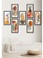 Handmade 7 Parça Bohem Yapraklar Duvar Dekoru - Salon Oturma Yatak Odası Mutfak Ofis Antre Için Tablo Seti 70 x 50 Diğer NT0X00261 1