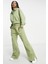 Phoenix Cropped Polo Kadın Yeşil Sweatshirt 2