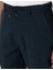 Erkek Lacivert Carrot Fit %100 Keten Beli Lastikli İpli Kanvas Pantolon 50301811-VR033 5