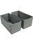 Room 2'li Gri Çekmece Içi Düzenleyici Organizer Set - Çok Amaçlı Dolap Içi Kutu Seti (28 * 13 * 13) 1