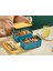 Mega Boy 2 Katlı Yemek Saklama Kabı 2'litre - Kendinden Çatal Kaşık Servisli Lunch Box Set (Yeşil) 2