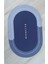 Tabanlı Süper Emici Banyo Paspası Oval (MAVİ)(NVE104) 3