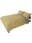 King Size Saten Nevresim Seti Sarı 3
