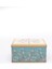 Botanica Blue Desenli Kare Metal Saklama Kabı 20X20 cm (Botanica Blue) 2