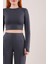 AYDOGANTICARET44 Fitilli Bluz ve Pantolon Antrasit Ikili Takım 2