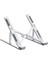 Laptop Standı Dizüstü Bilgisayar Standı MacBook Standı Notebook Katlanabilir Taşınabilir Metal Standı Gümüş 1