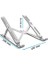 Laptop Standı Dizüstü Bilgisayar Standı MacBook Standı Notebook Katlanabilir Taşınabilir Metal Standı Gümüş 3