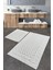 Home Bambi Cotton Ekru 2li Set Banyo Halısı Yıkanabilir, Kaymaz Taban 1